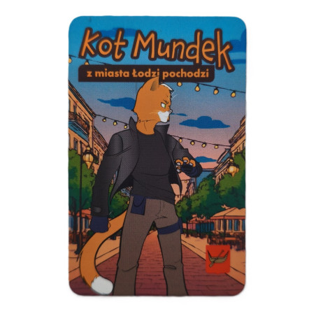 Magnes prostokątny KOT MUNDEK Piotrkowska