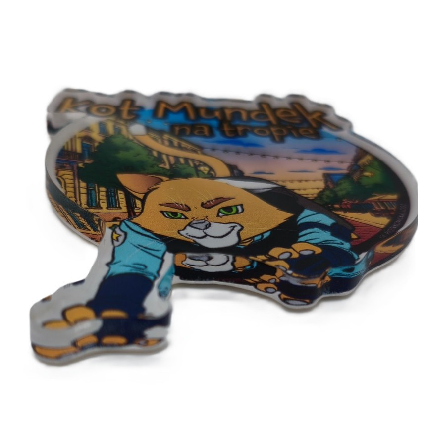 Magnes akrylowy KOT MUNDEK Piotrkowska