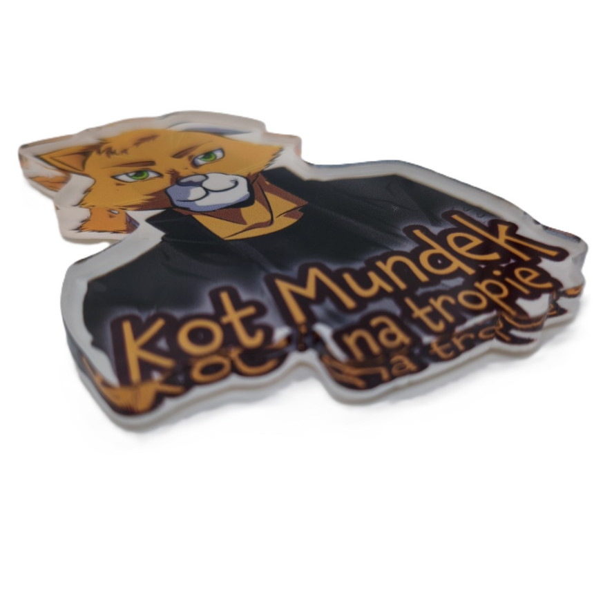 Magnes akrylowy KOT MUNDEK elegant