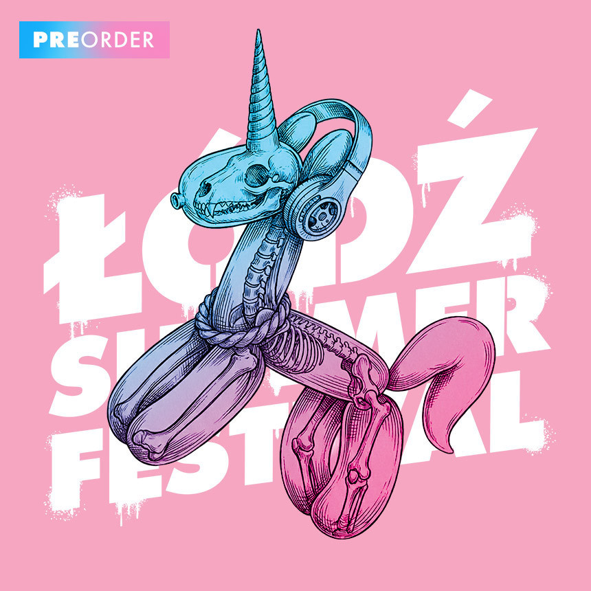 RÓŻOWA TORBA Z NADRUKIEM ŁÓDŹ SUMMER FESTIWAL