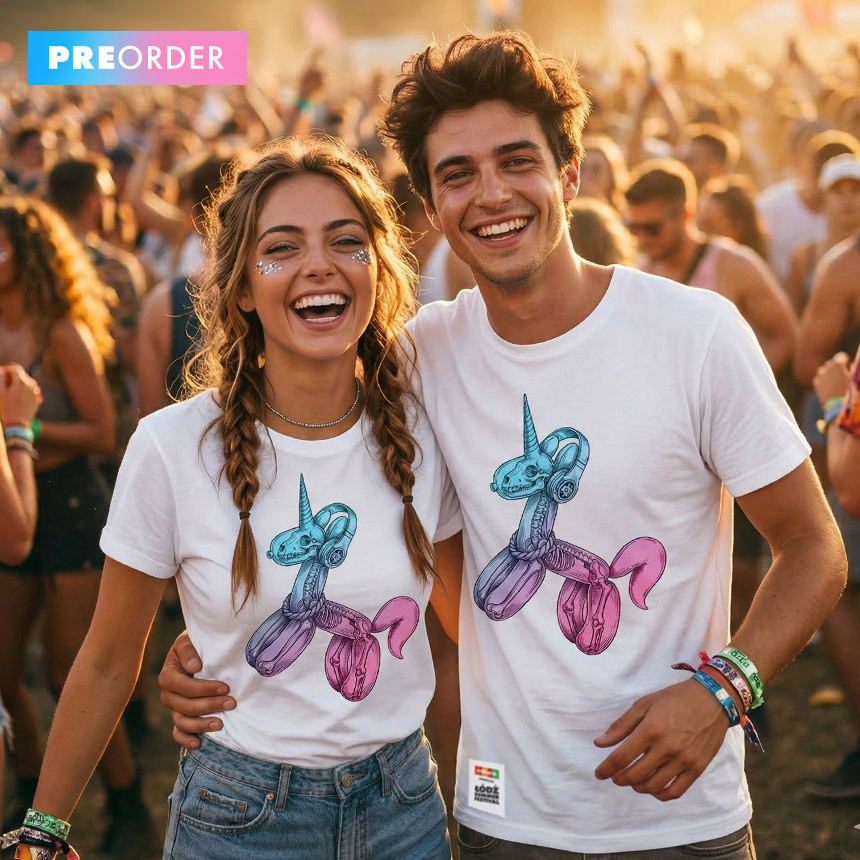 BIAŁA KOSZULKA ŁÓDŹ SUMMER FESTIWAL 2026