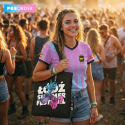 CZARNA TORBA Z NADRUKIEM ŁÓDŹ SUMMER FESTIWAL