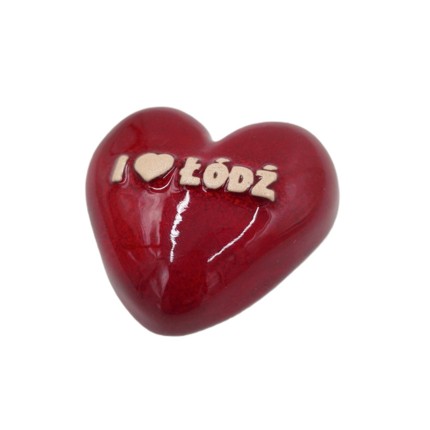 MAGNES CERAMICZNY SERCE ŁÓDŹ
