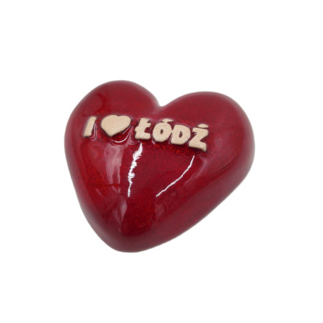 MAGNES CERAMICZNY SERCE ŁÓDŹ