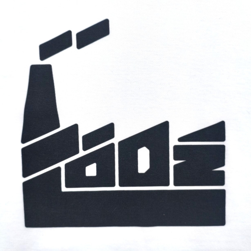 Koszulka Łódź Fabryczna biała  męska