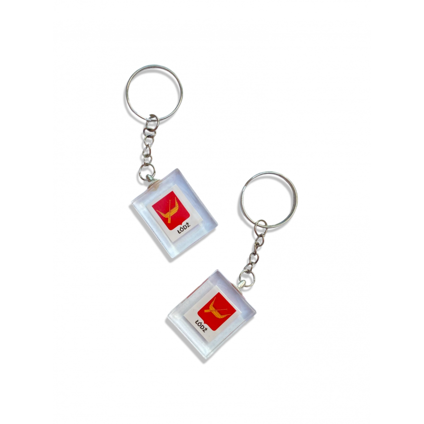 Brelok Herb Łódź kostka