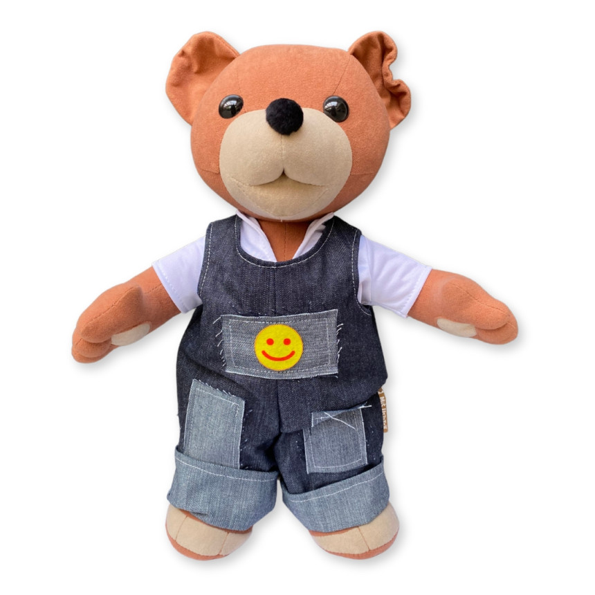 Miś Uszatek w ogrodniczkach 43cm