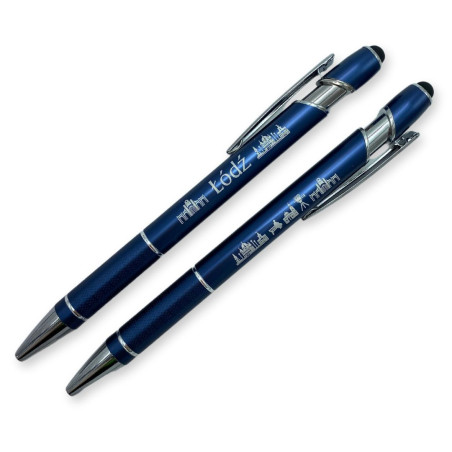 Długopis grawerowany Łódź z końcówką do tabletu