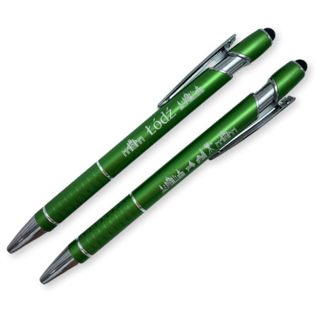 Długopis grawerowany Łódź z końcówką do tabletu