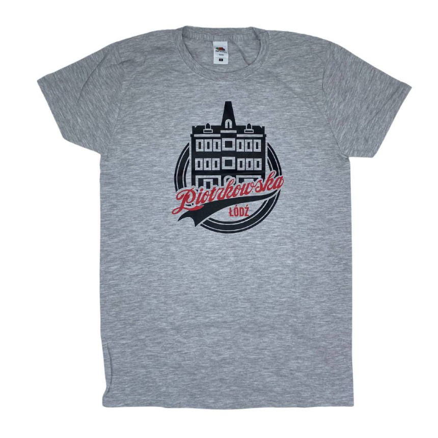 Koszulka ul. Piotrkowska szara męska