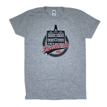 Koszulka ul. Piotrkowska szara męska