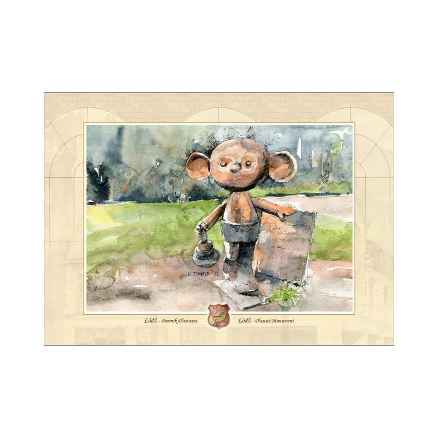 Reprodukcja 15x21cm Pomnik Plastuś