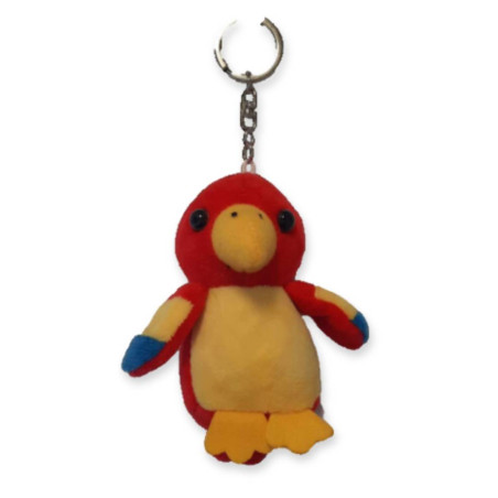 Brelok PAPUGA CZERWONA 8cm