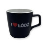 Kubek Czarny I Love Lodz