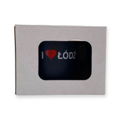 Kubek Czarny I Love Lodz